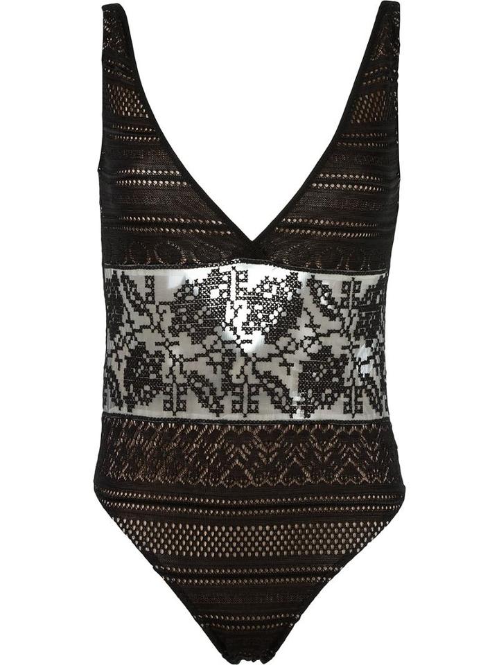 Cecilia Prado Crochet Swimsuit, Women's, Size: G, Black, Acrylic/polyester/viscose