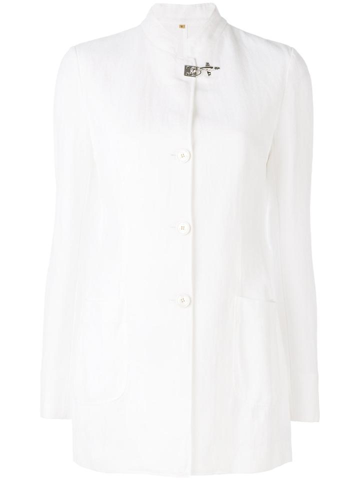 Fay Fitted Jacket - White