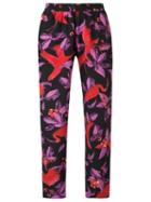 Isolda Silk Printed Trousers, Women's, Size: 36, Black, Silk