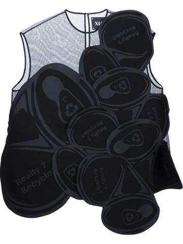 Xiao Li Sheer Panel Blouse