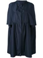 Cropped Sleeves Coat - Women - Polyester - 42, Blue, Polyester, Gianluca Capannolo