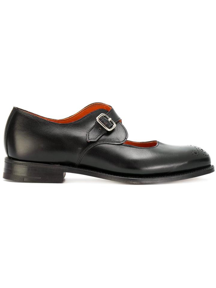 Junya Watanabe Comme Des Garçons Open Buckle Brogues - Black