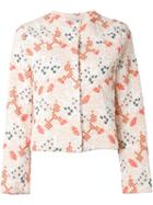 Vanessa Bruno Brocade Jacket, Women's, Size: 38, Ivory, Cotton/polyamide/polyester