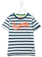 Vingino - Striped Print T-shirt - Kids - Cotton - 12 Yrs, Blue