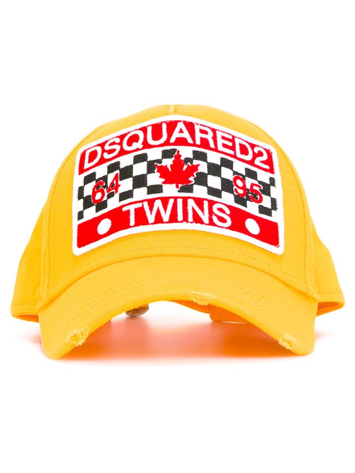 Dsquared2 Patch-front Baseball Cap - Yellow & Orange