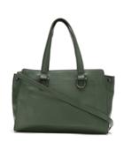 Mara Mac Structured Leather Bag - Green