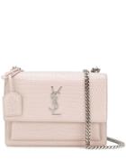 Saint Laurent Sunset Monogram Shoulder Bag - Neutrals