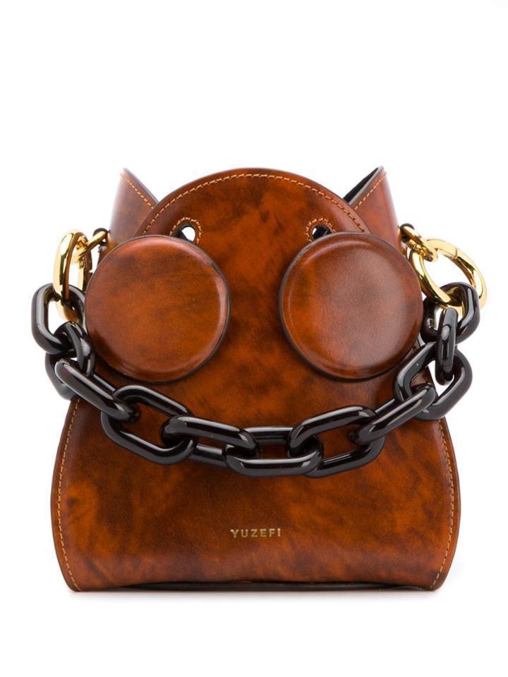 Yuzefi Pepper Smooth Marble Bag - Brown