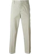 Dondup Palmer Trousers, Men's, Size: 34, Grey, Cotton/polyester/spandex/elastane