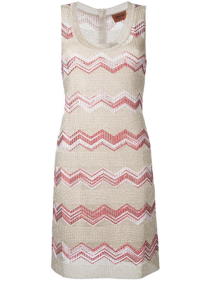 Missoni - Knitted Dress - Women - Nylon/polyester/acetate/viscose - 40, Grey, Nylon/polyester/acetate/viscose