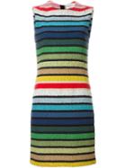 Sonia Rykiel Striped Bouclé Dress, Women's, Size: 34, Cotton/polyester/cupro