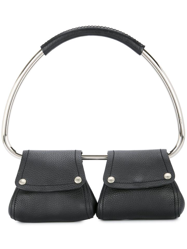 Prada Vintage Twin Hand Bag - Black