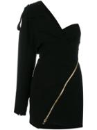 Alexandre Vauthier Fitted One-shoulder Dress - Black