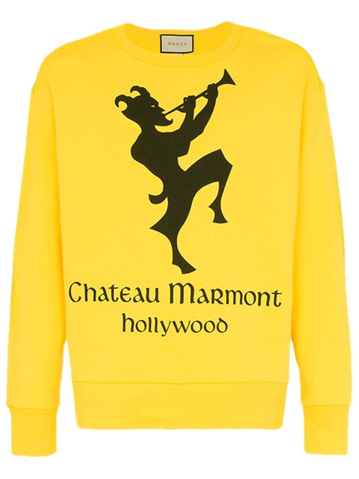Gucci Chateau Marmont Printed Sweatshirt - Yellow