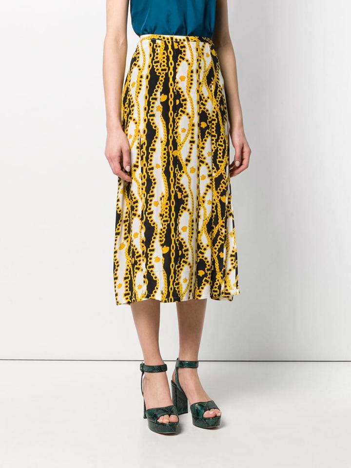 Rixo London Georgia Printed Skirt - Yellow