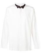 Homme Plissé Issey Miyake Contrast Collar Shirt - White