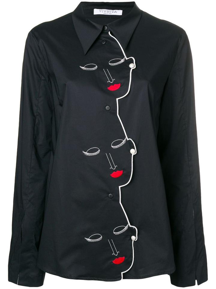 Vivetta Face Shirt - Black
