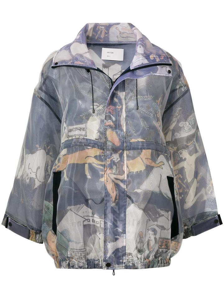 Quetsche Mythology Print Jacket - Multicolour