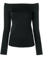 Theory Off-the-shoulder Blouse - Black
