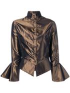 Gianfranco Ferré Pre-owned 2000's Draped Blouse - Brown