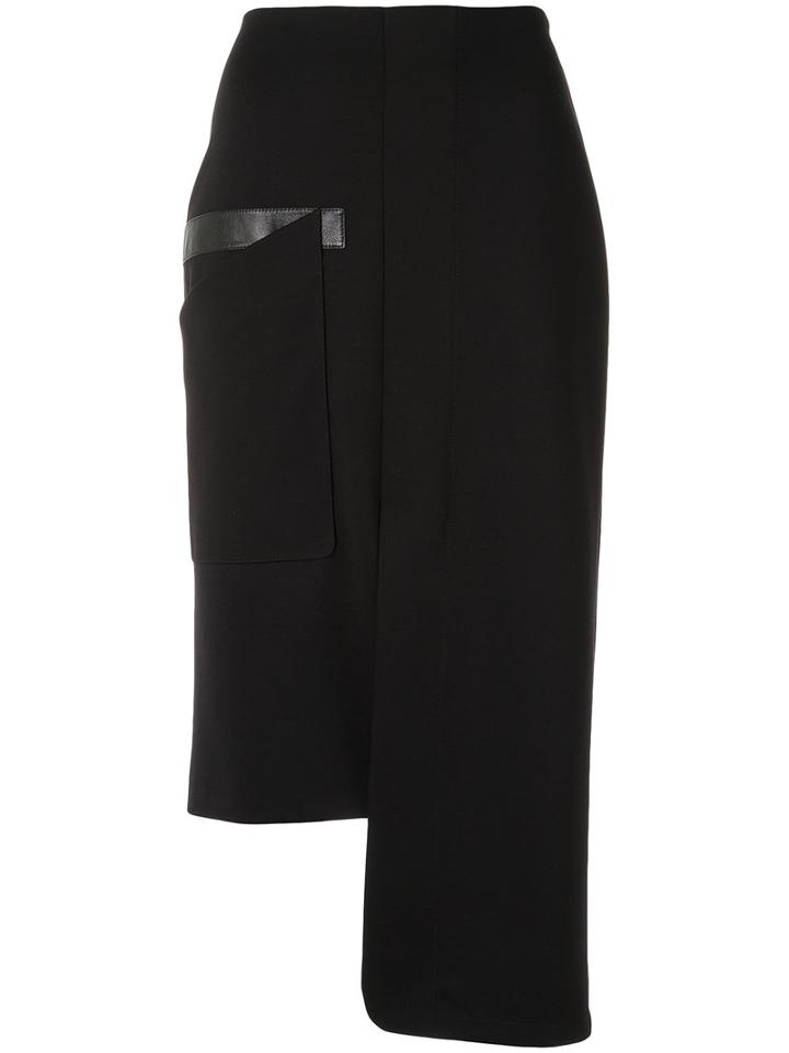 Gloria Coelho Asymmetric Skirt, Women's, Size: P, Black, Polyester/viscose/elastodiene