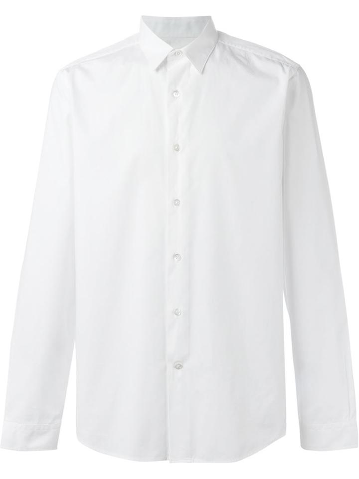 Ami Alexandre Mattiussi Classic Shirt, Men's, Size: 42, White, Cotton