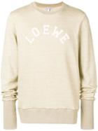 Loewe Embroidered Logo Sweatshirt - Nude & Neutrals