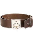 Dsquared2 Piercing Detail Belt, Women's, Size: 80, Brown, Calf Leather