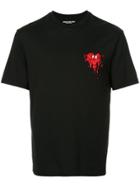 Christian Dada Embellished Heart T-shirt - Black