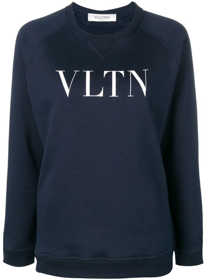 Valentino Vltn Print Sweatshirt - Blue