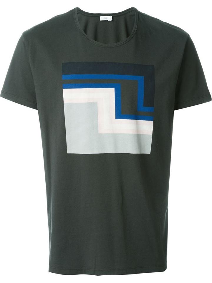 Closed Front Print T-shirt