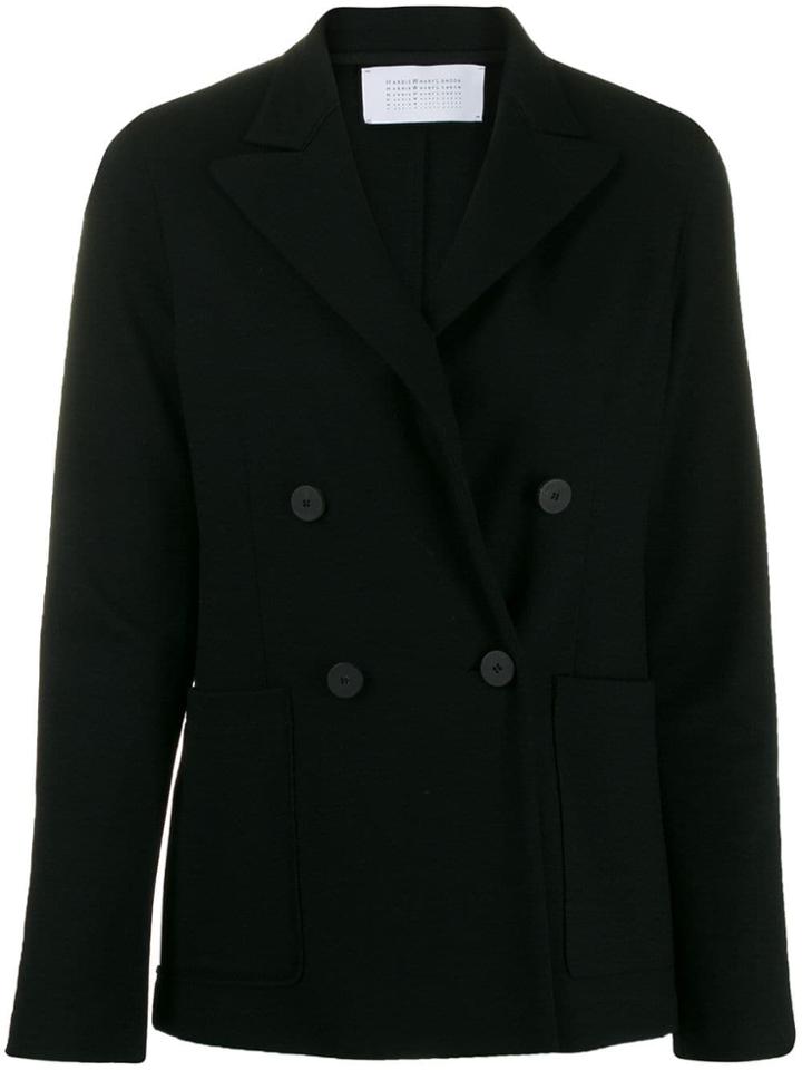 Harris Wharf London Fitted Wool Blazer - Black