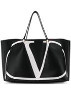 Valentino V-logo Tote Bag - Black