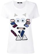 Karl Lagerfeld D1 T-shirt, Women's, Size: Medium, White, Polyamide/spandex/elastane/viscose