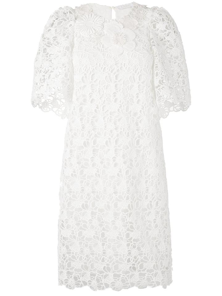 Chloé - Lace Shift Dress - Women - Silk/cotton/polyester - 38, White, Silk/cotton/polyester