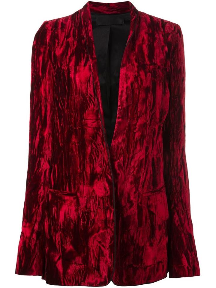 Haider Ackermann Crushed Velvet Blazer