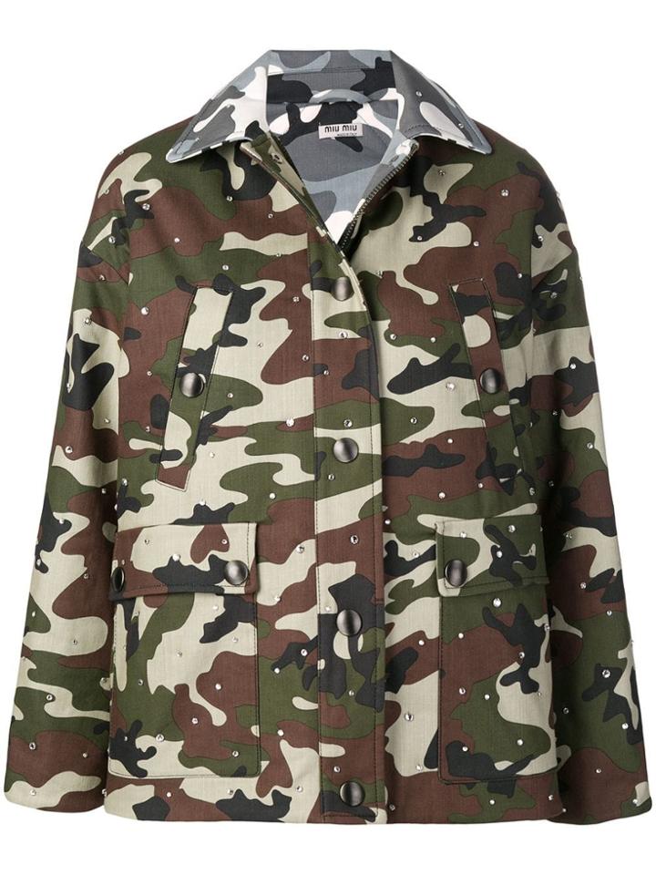Miu Miu Military Jacket - Green