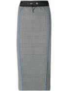 Tommy Hilfiger Drawstring Houndstooth Skirt - Grey