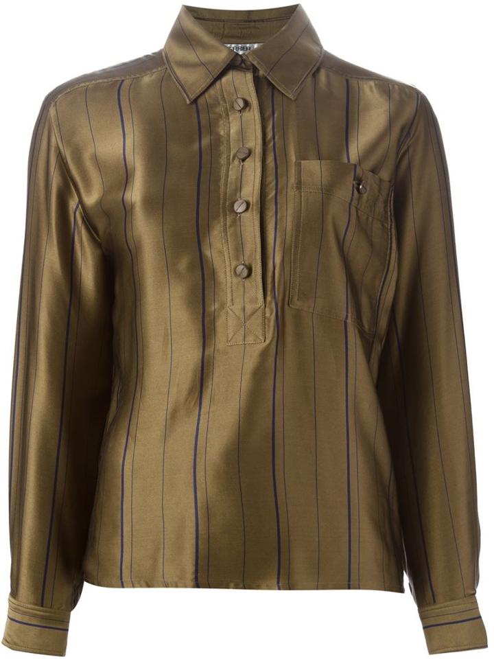 Jean Louis Scherrer Vintage Striped Shirt