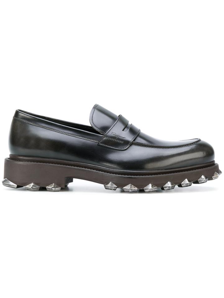 Salvatore Ferragamo Classic Penny Loafers - Black