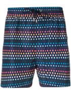 Paul Smith Artist Stripe Polka Dot Swim Shorts - Blue