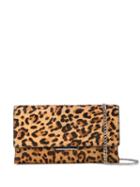 Loeffler Randall Snakeskin Effect Clutch Bag - Brown
