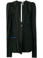 Loewe Striped Satin Blazer - Black