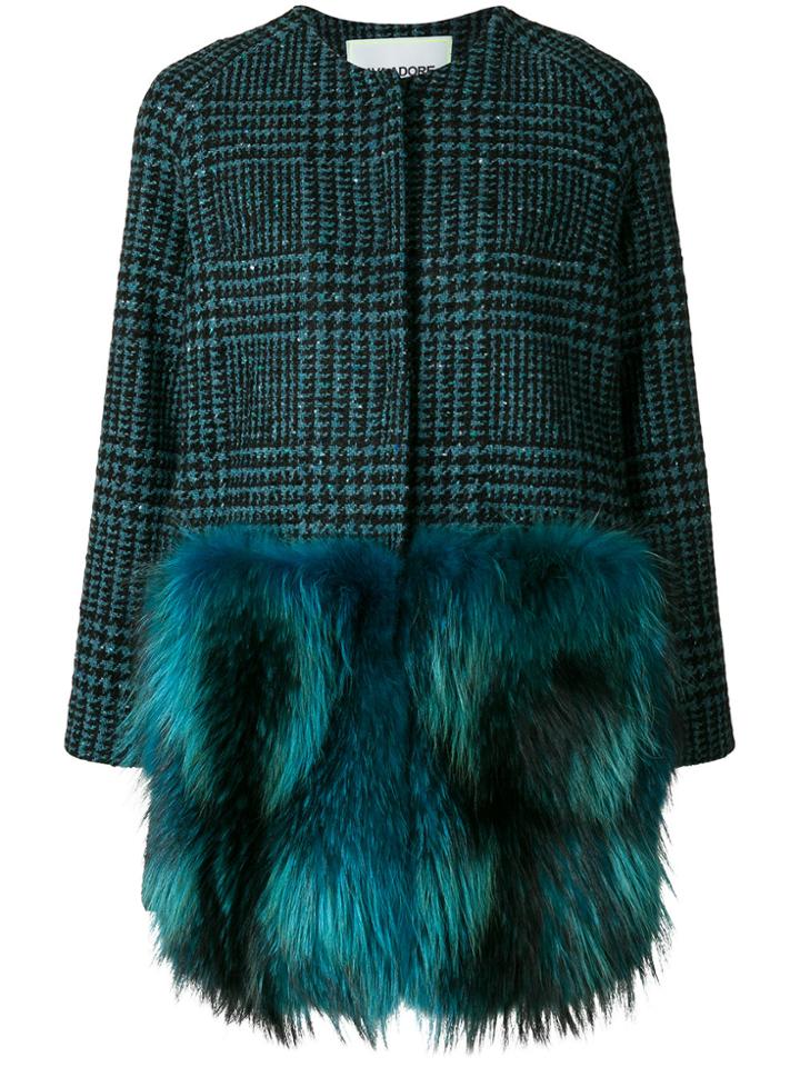 Ava Adore Panelled Coat - Blue