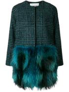 Ava Adore Panelled Coat - Blue