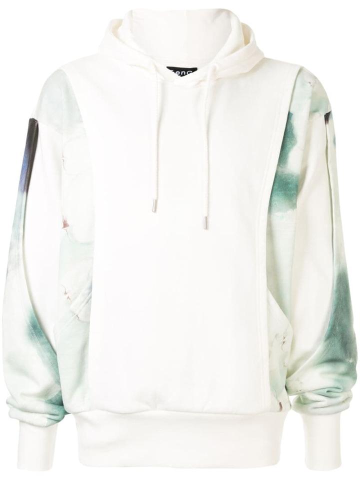 Fengchen Wang Layered Printed Hoodie - White
