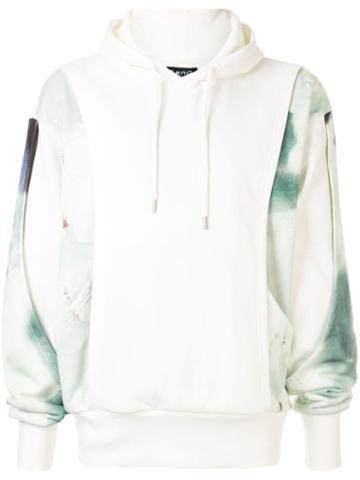 Fengchen Wang Layered Printed Hoodie - White