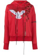 Alexander Mcqueen Embroidered Cotton Hoodie
