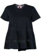 No21 Lace Panel T-shirt - Black