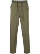 En Route Cropped Tailored Trousers - Green